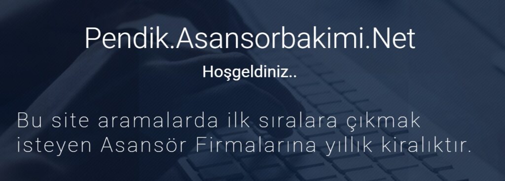 Pendik Asansör Bakımı